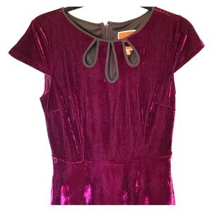 Purple Velvet Modcloth Dress - Never Worn!!